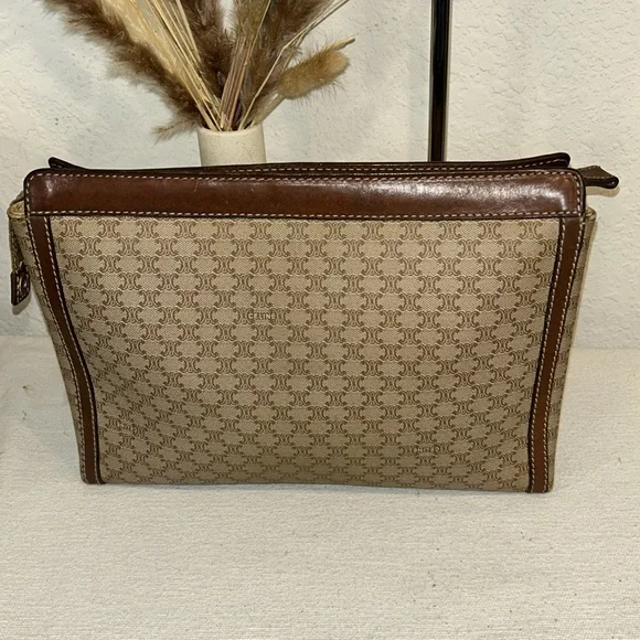 Vintage Celine Macadam zip Clutch - Picture 3 of 16